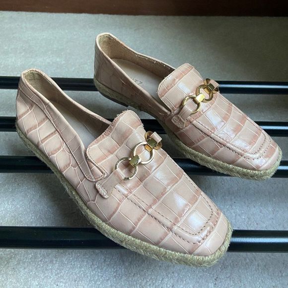 SCHUTZ Women Patty Leather Espadrille Loafers - NEW NWOB - Picture 7 of 7
